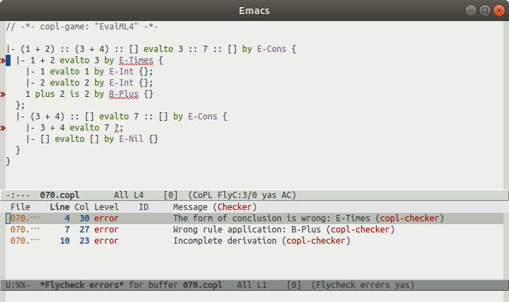 プログラミング言語の基礎概念」のために作ったEmacs拡張